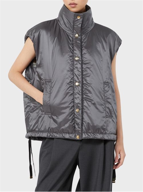Oversized Padded Vest with High Neck and Drawstring Hem MAX MARA THE CUBE | 2629296024600099